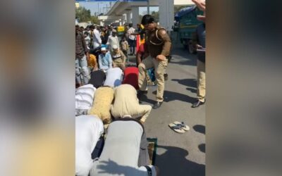 On Camera, Delhi Cop Kicks, Shoves Men Offering Namaz On Road, Suspended